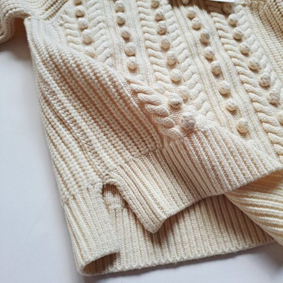 NEW Veronica Beard 100% Wool Ivory Hamilton Popcorn Sweater Size XS - Picture 16 of 16